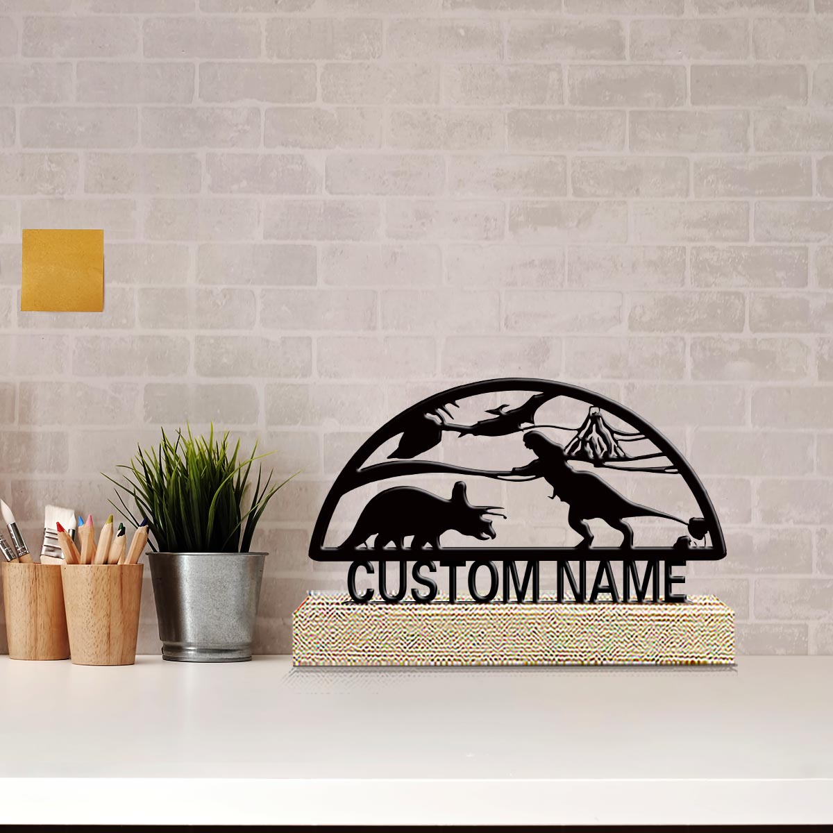 Desktop Laser Engraver - 1 stuk Interessante Metalen Bureaufiguren met