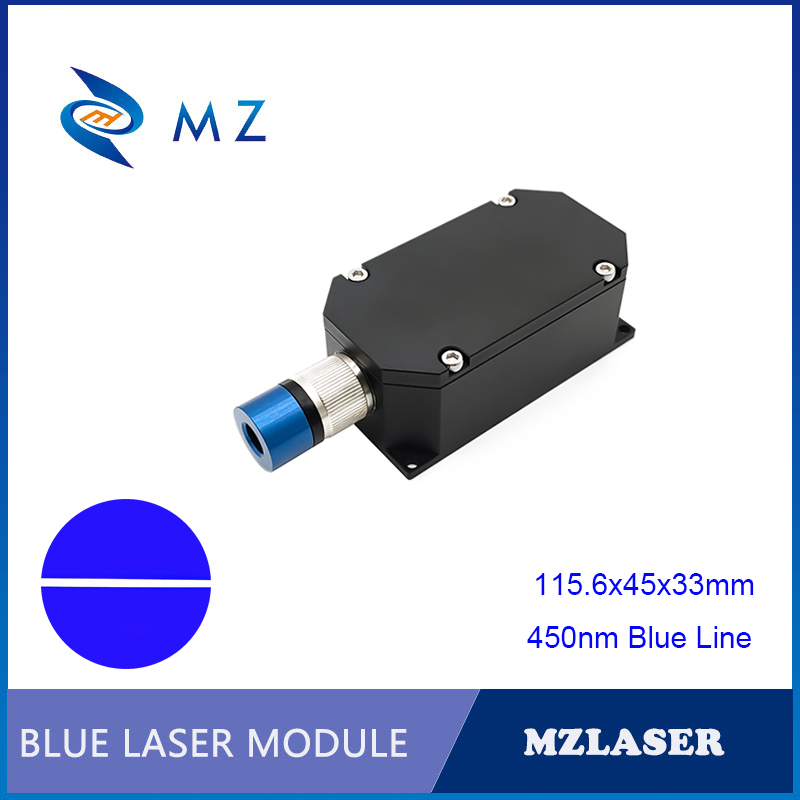 Industrial Blue Laser - Blauwe lijnlaserdiodemodel met instelbare focus 450nm