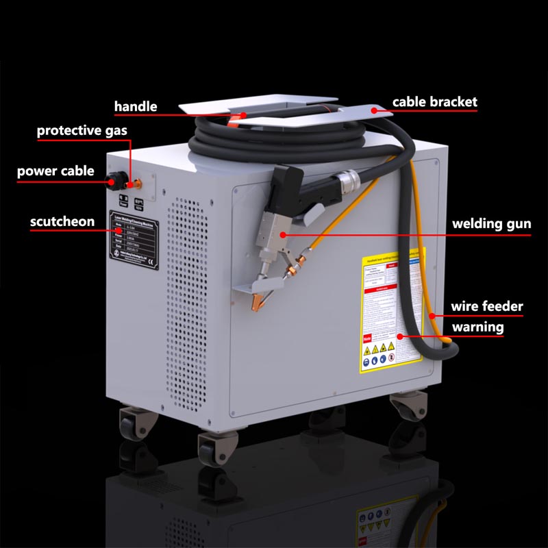 Industrial Handheld Laser Welding Machine - Industriële draagbare laserlasmachine - Zeer nauwkeurig