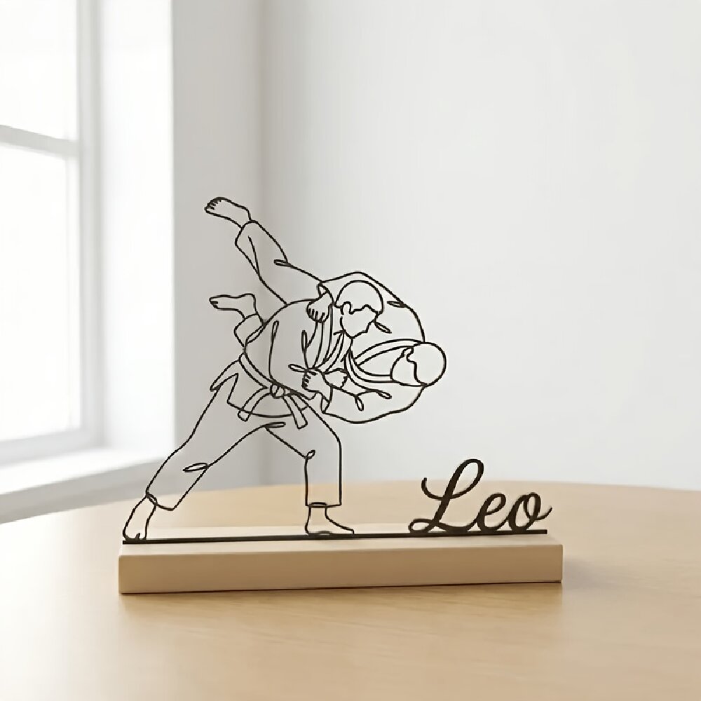 Desktop Laser Engraver - Op maat gegraveerd judo vechtsport beeldje