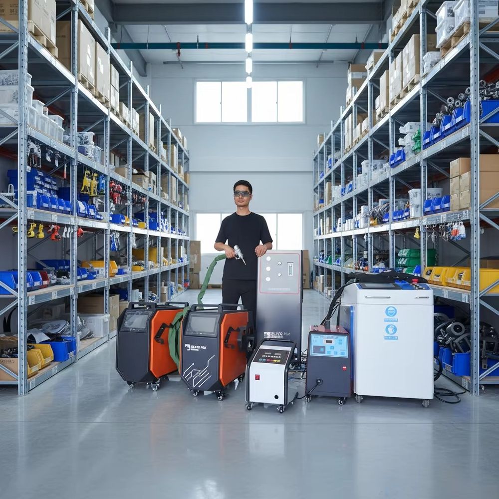 Industrial Handheld Laser Welding Machine - Industriële vezellaserlasmachine, luchtgekoeld, 3000W, draagbaar, handbediend,