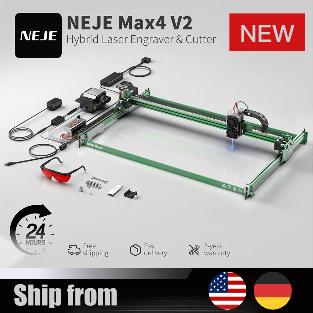 Industrial Grade Laser Engraver - NEJE Max4 V2 E80 80W Lasergraveermachine