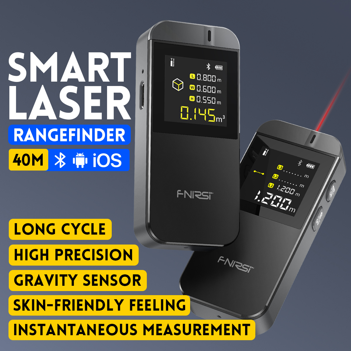 Industrial Laser Distance Sensor - Fnirsi IR40 Digitale Laser Meetlint 40M
