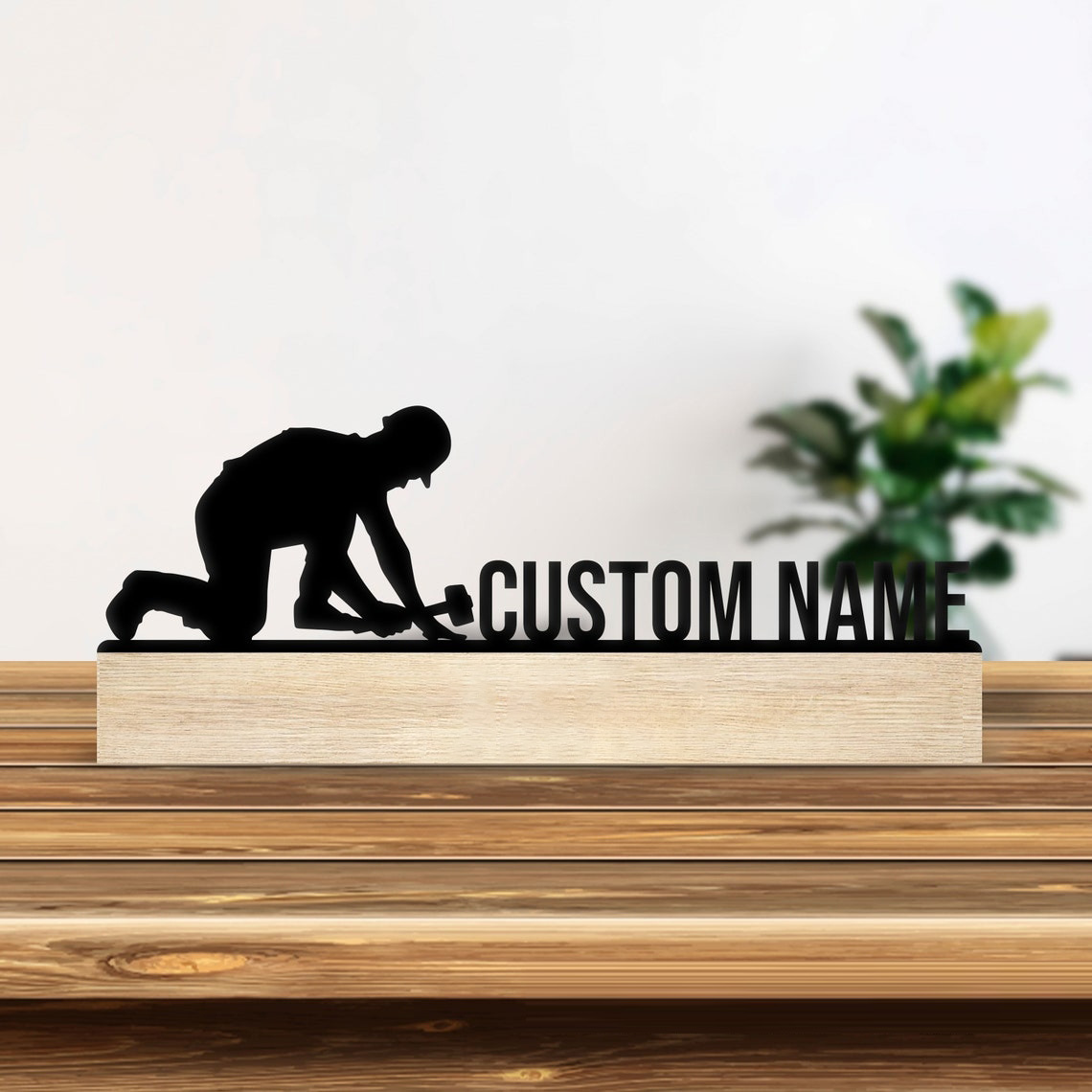 Desktop Laser Engraver - 1 stuk gepersonaliseerd ijzeren bureaubladornament met