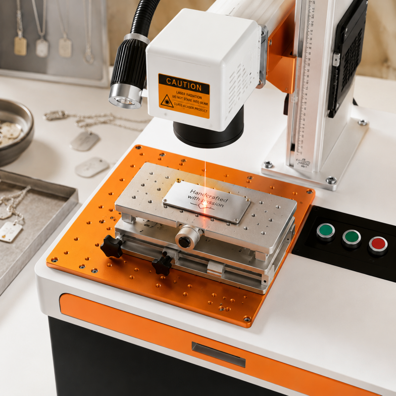Industrial Grade Laser Engraver - Online vezellaser markeermachine voor transportbanden, elektronische