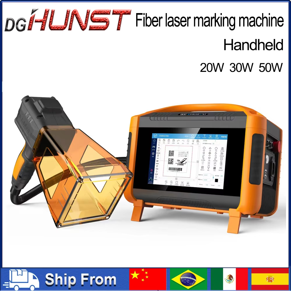 Industrial Laser Printing - DGHUNST 30W Draagbare Handbediende Fiber Laser-markeringmachine