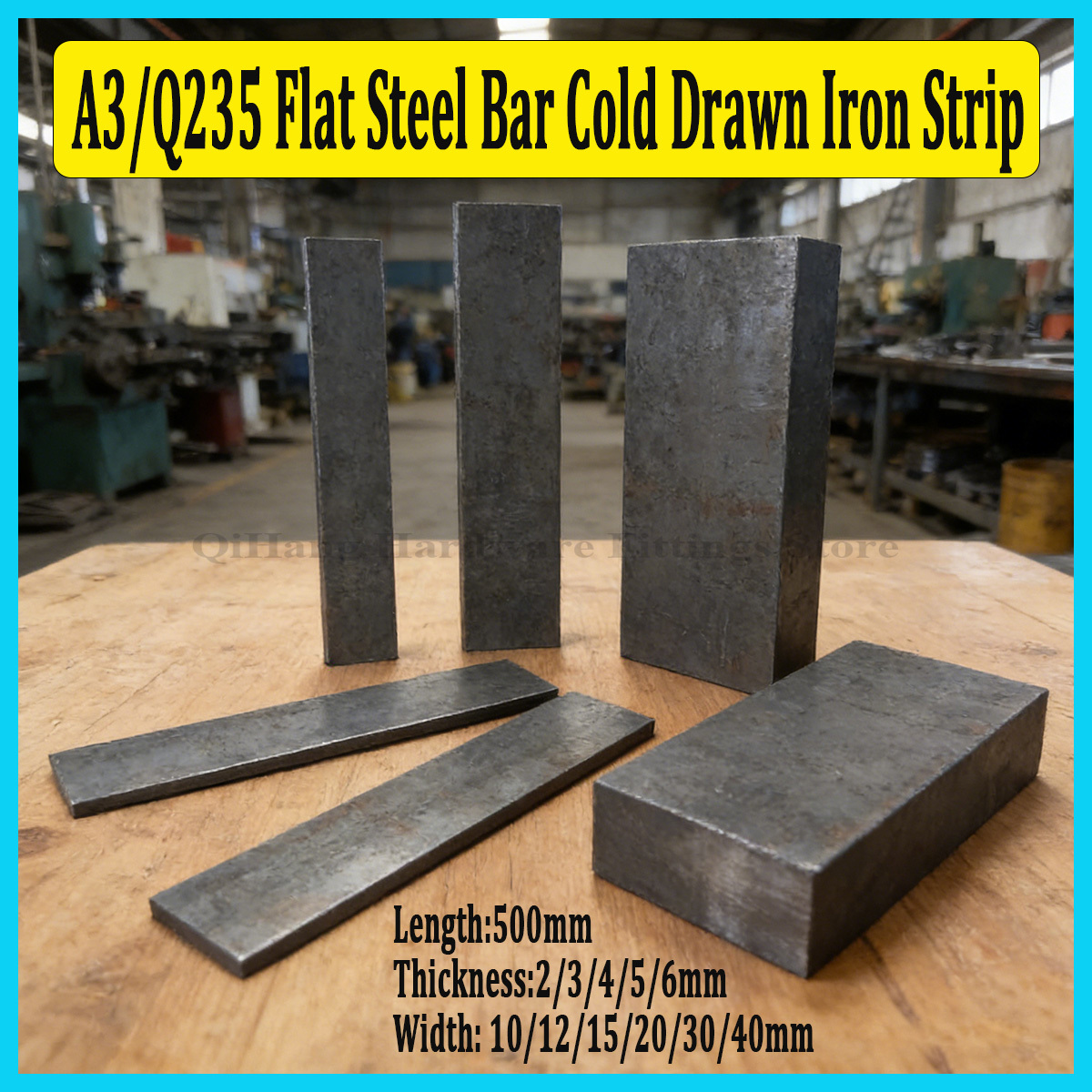 Industrial Laser Manufacturers - 1Pc 500mm A3/Q235 platte stalen staaf,