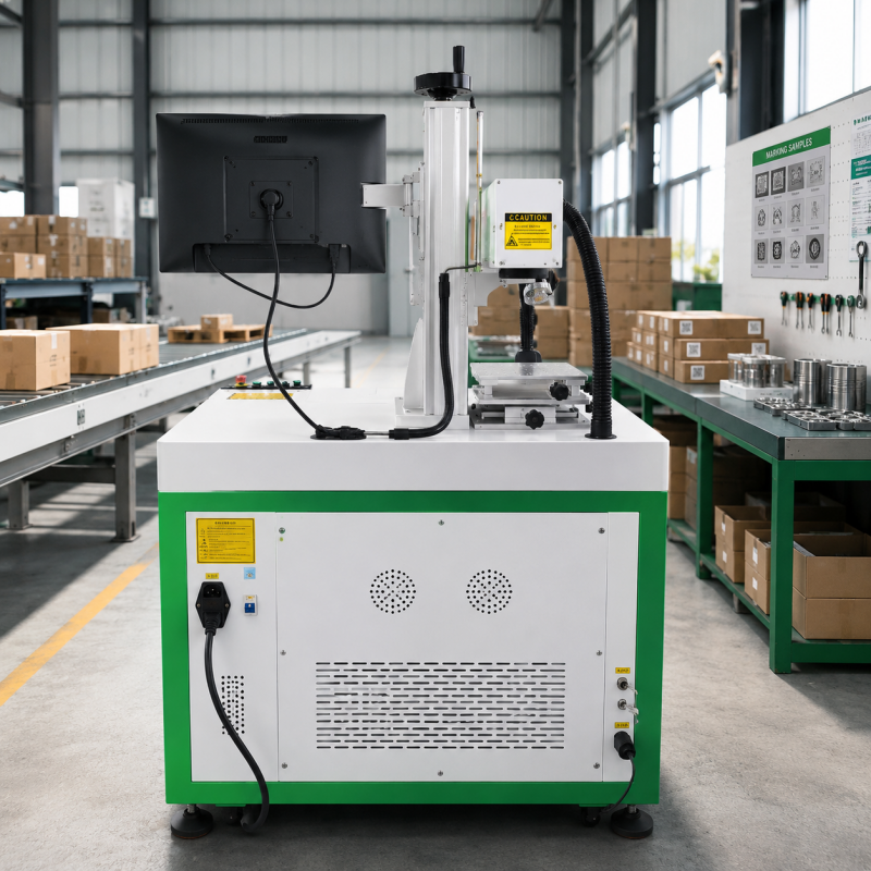 Industrial Laser Manufacturers - Geïntegreerde vezellaser markeermachine voor codes met