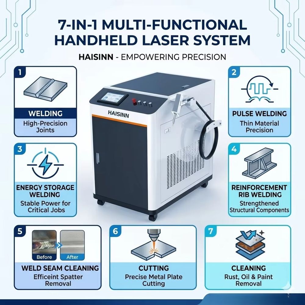 Industriële draagbare vezellas - Industrial Handheld Laser Welding Machine recensie en prijs