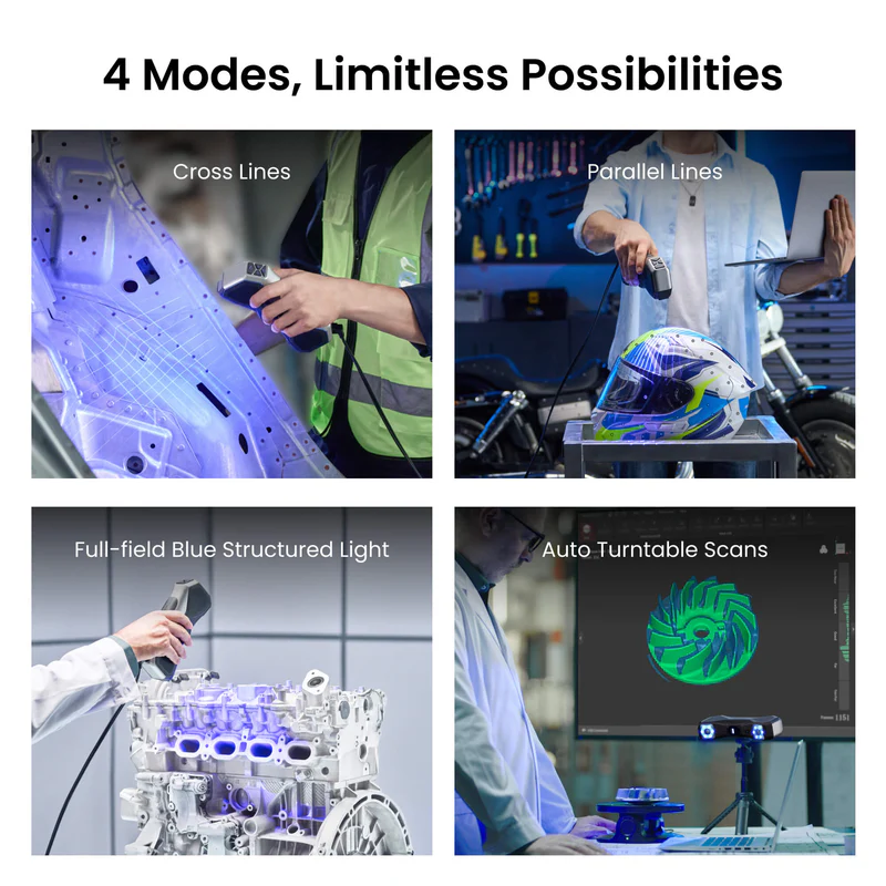 Revopoint MetroX 3D-scanner, 0 - Industrial Blue Laser recensie en prijs
