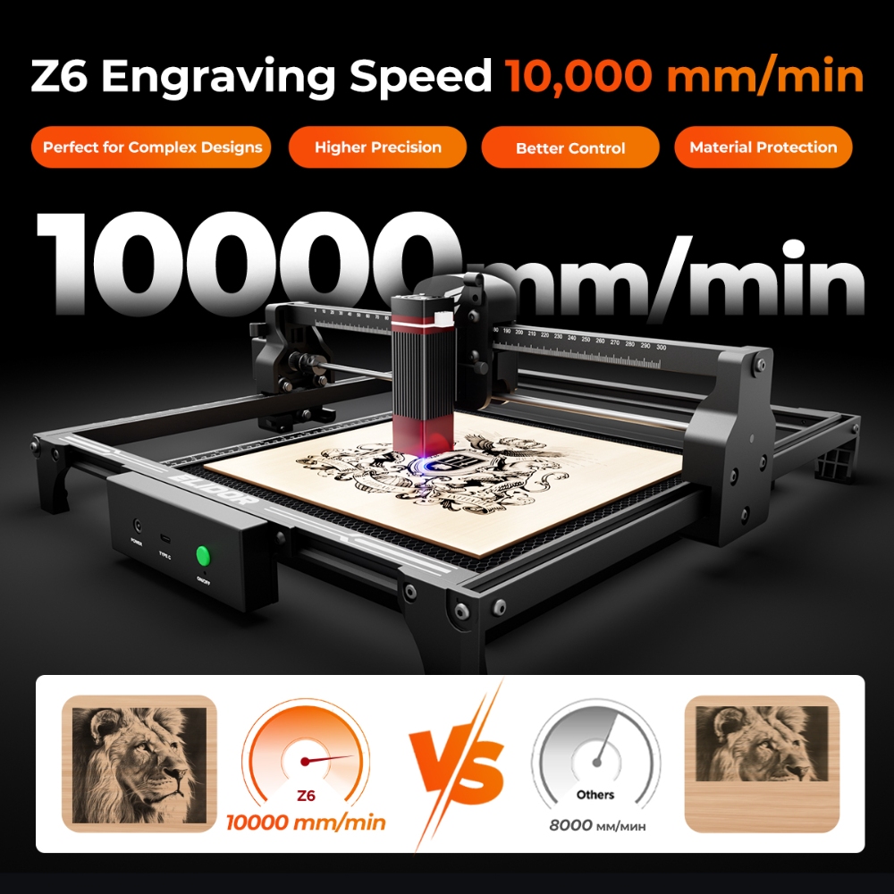 ELIDOR Z6 6 W/12 W Lasergravee - Industrial Blue Laser recensie en prijs