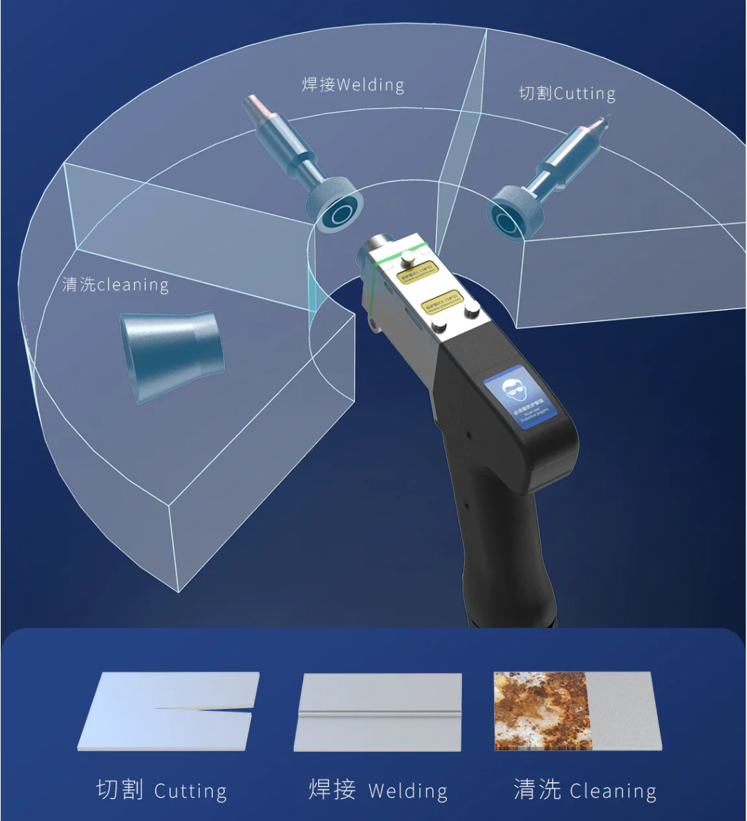 HGTECH 3-in-1 draagbare laserl - Industrial Handheld Laser Welding Machine recensie en prijs