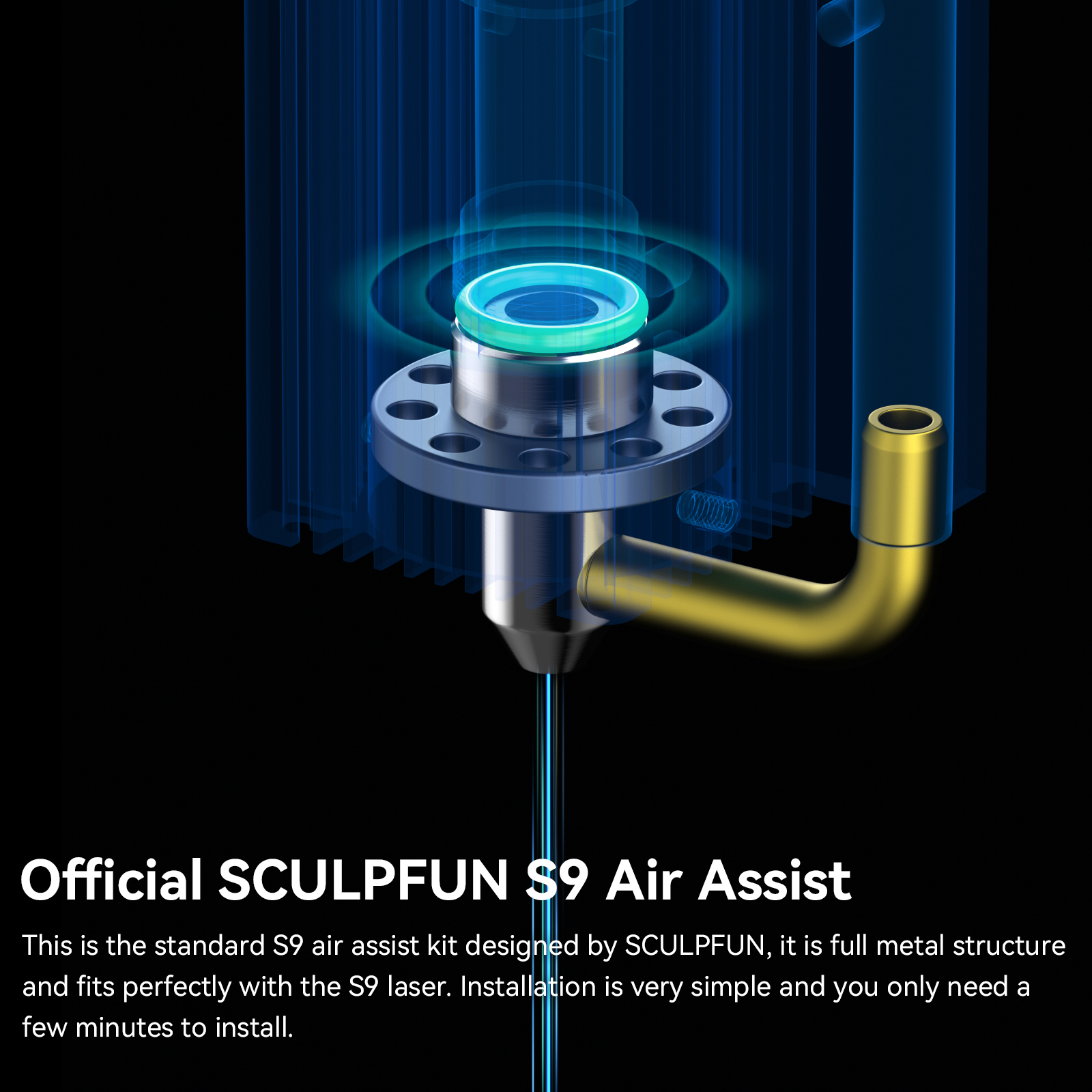 Sculpfun S9 Air Assist Nozzle  - Industrial Laser Engraver recensie en prijs