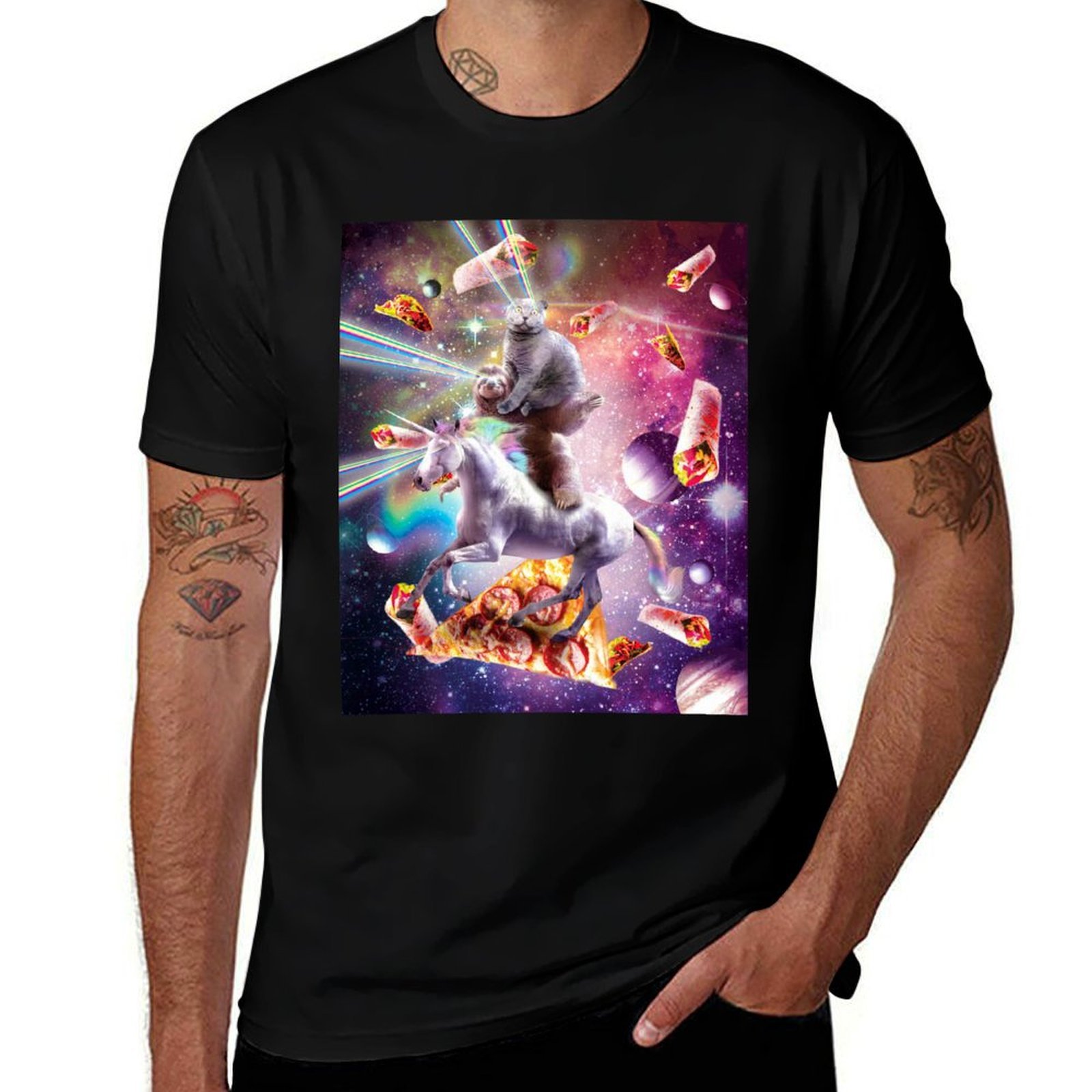 Laser Eyes Space Cat On Sloth  - Industrial Laser Printing recensie en prijs