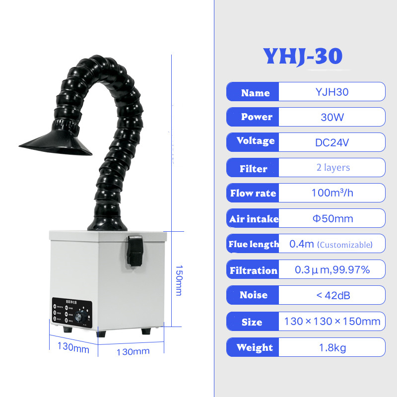 30W Soldeerrookabsorber Indust - Industrial Laser Printing recensie en prijs