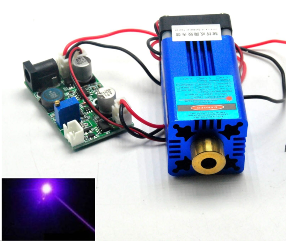 Industriële 405nm 100 mw 300 m - Industrial Blue Laser recensie en prijs