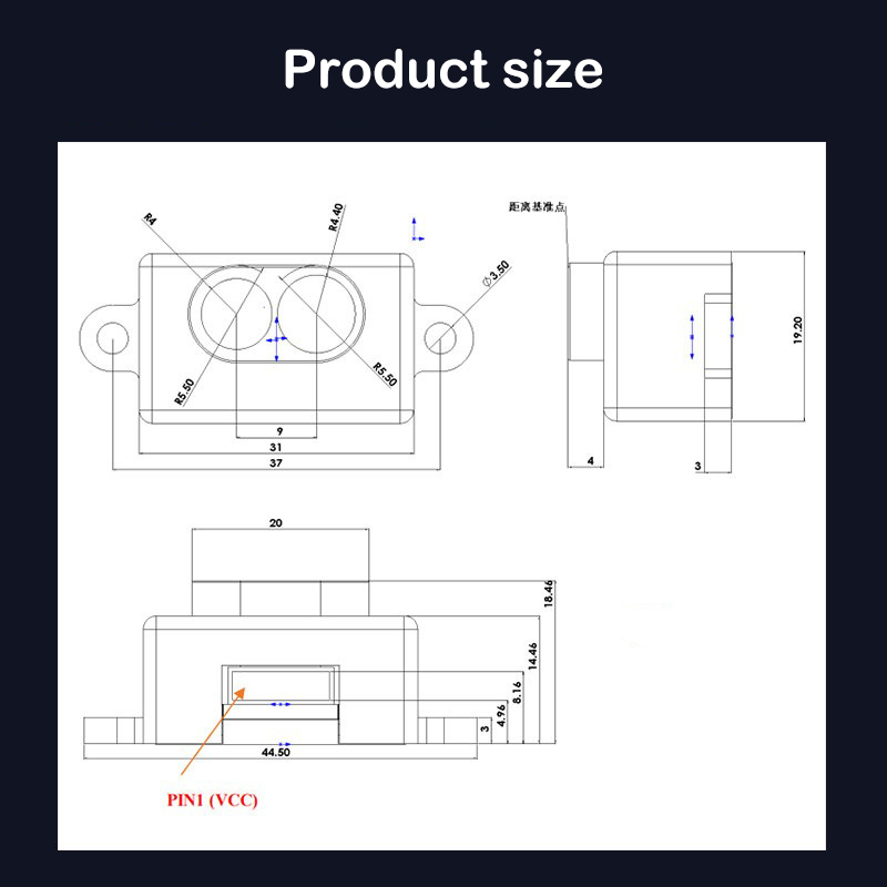 28m/14m TOF infrarood laserafs - Industrial Laser Distance Sensor recensie en prijs