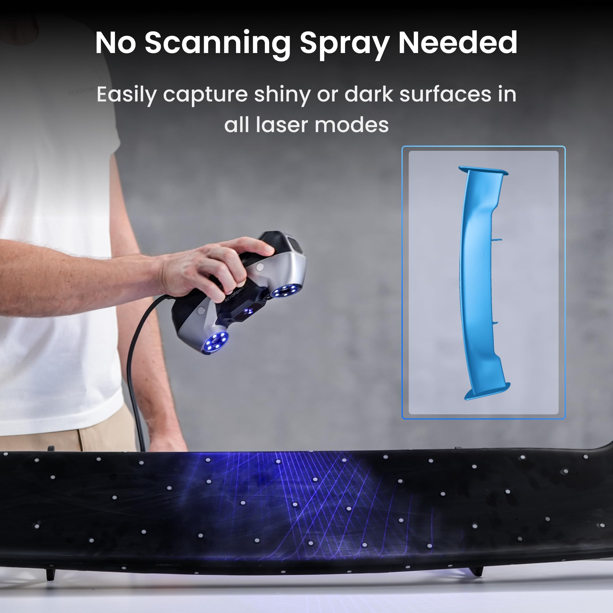 Revopoint MetroY Pro 3D-scanne - Industrial Blue Laser recensie en prijs