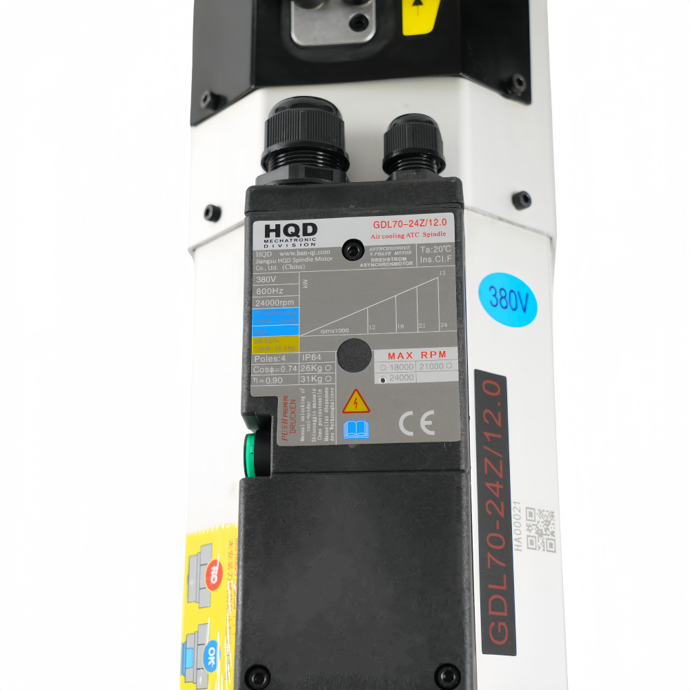 12KW ISO30 luchtgekoelde ATC-s - Cnc Spindle Motor recensie en prijs